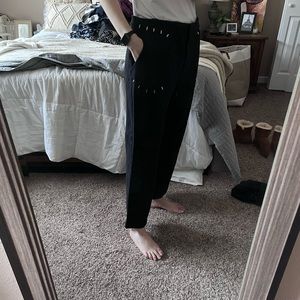 3.1 Phillip Lim black wide leg high rise pant